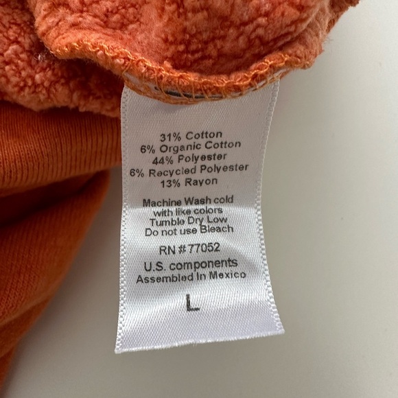 Threads For Thought Orange Zip Up Men’s Jacket Size Large - Picture 3 of 7